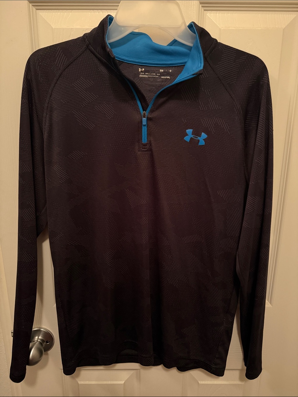 Under Armour Black Quarter-Zip with Bright Blue Trim